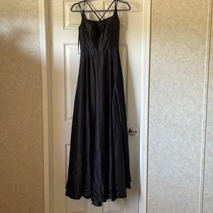 Black pageant/prom dress size 1/2